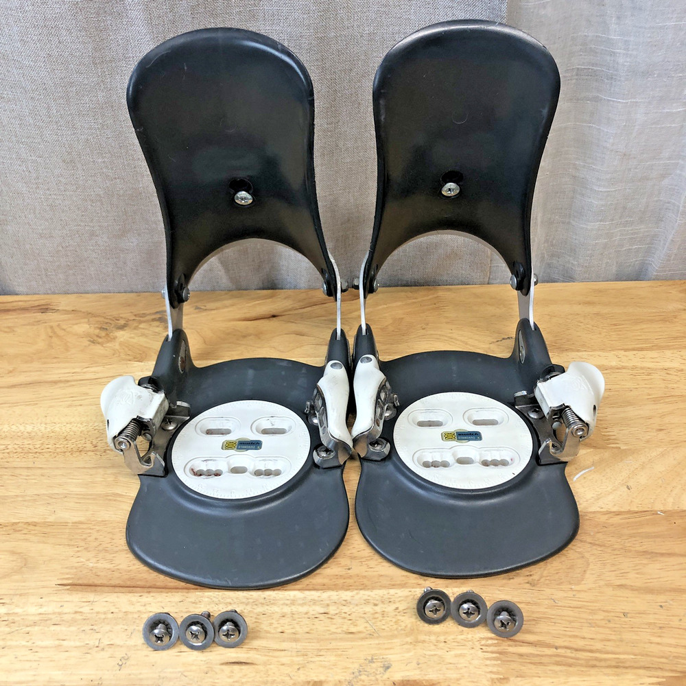 Vintage Switch Standard X~ Snowboard Step-in Bindings w/Hardware Italian Med